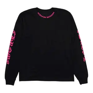 Chrome Hearts Neck Logo Long Sleeve Black/Pink