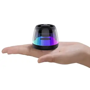 Round Miniature Wireless Bluetooth Speaker - Waterproof, Shockproof, with Lanyard, Punchy Bass, Rich Audio, Stereo Pairing, Metal Compact Design, Easy Connection for Smartphone, Tablets, Computers, Pocket Mini Portable Speakers,summervibes