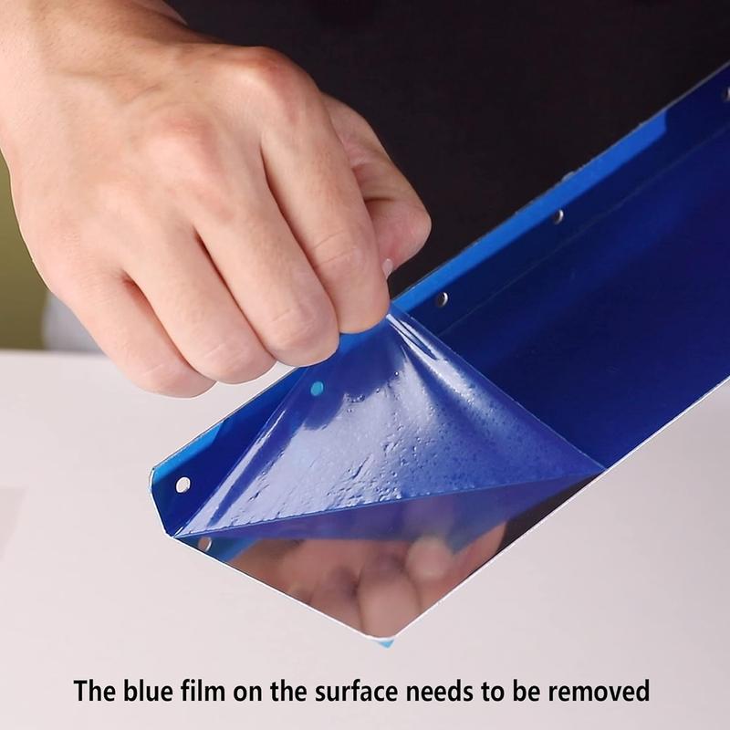 4 count Gutter Valley Splash Guard,Straight Rain Diverter Roofing Gutter Guards,Rain Drip Gutter Guard for House Shingle Roofs Corner (4)