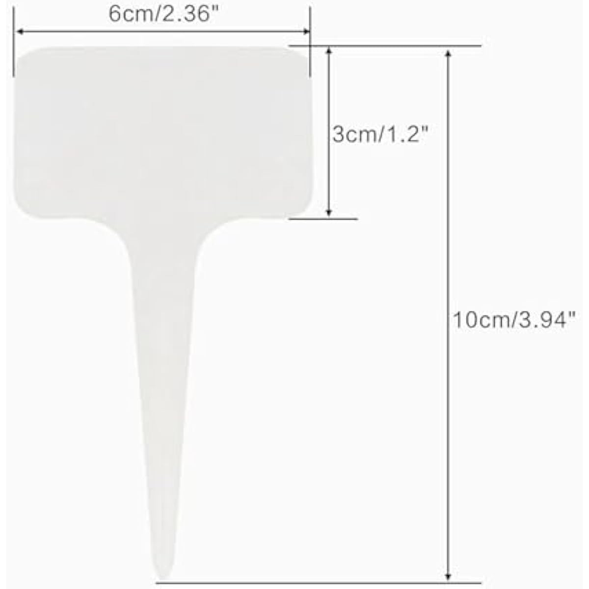 T-Type Plant Labels, 200pcs Plastic Plant Name Tags Waterproof T-Shape Tag Garden Labels Markers for Garden Vegetable Flowers Planting