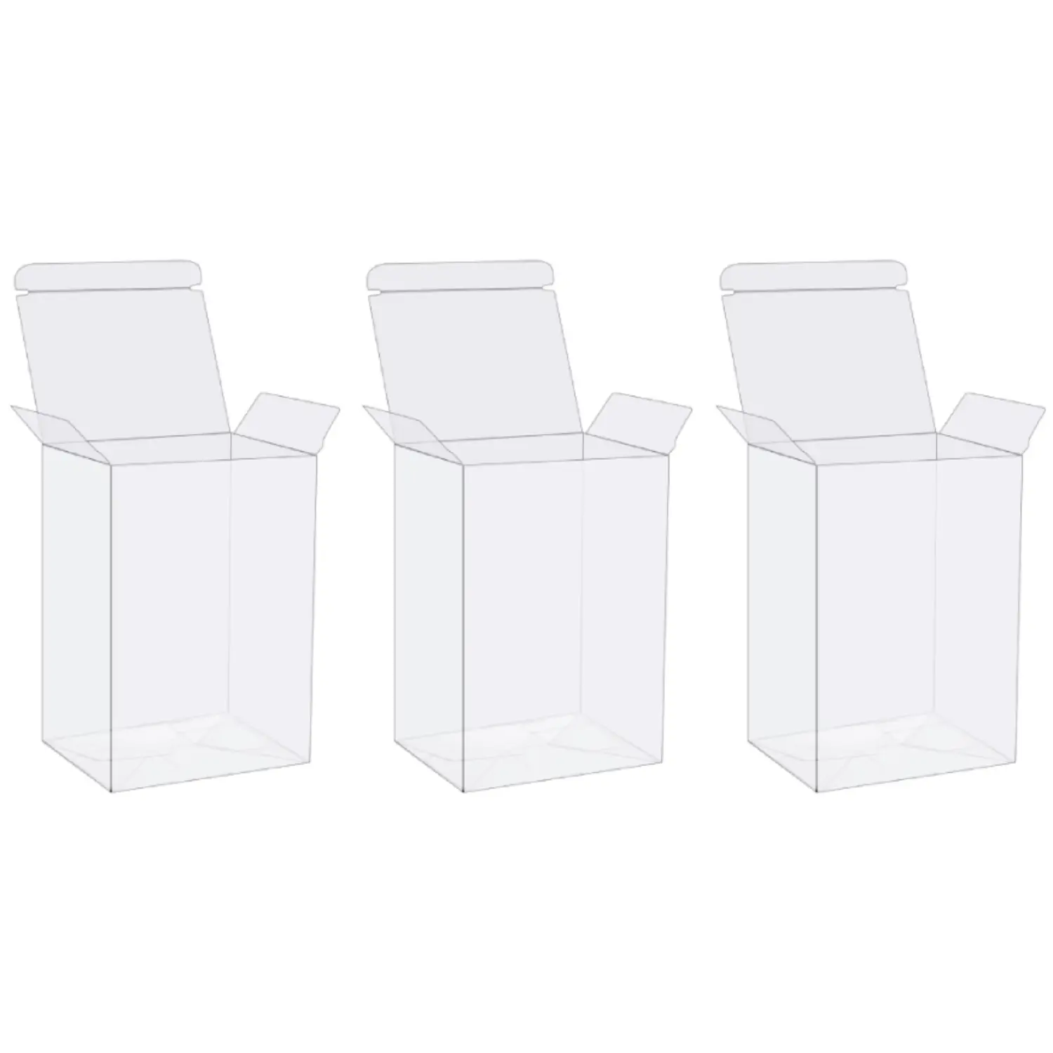 Set of 3 Protector Case for Funko Pop! Vinyl Figures - 4 inches