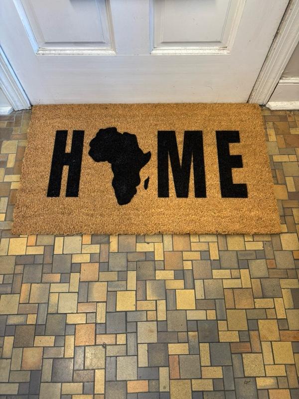 Hand Spray/Painted Mainstays Coir Doormat 18" x 30" with Custom Design Options for Home Warming Gifts