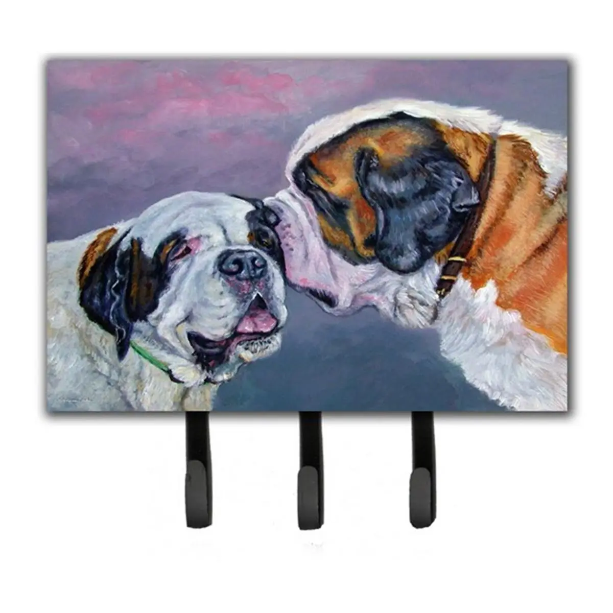 Saint Bernard Whisperear Leash & Key Holder