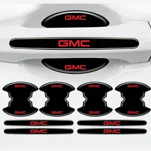 8-piece set for GMC car door handle covers, scratch-resistant door groove protection, suitable for GMC models, car accessories, car stickers, car decals