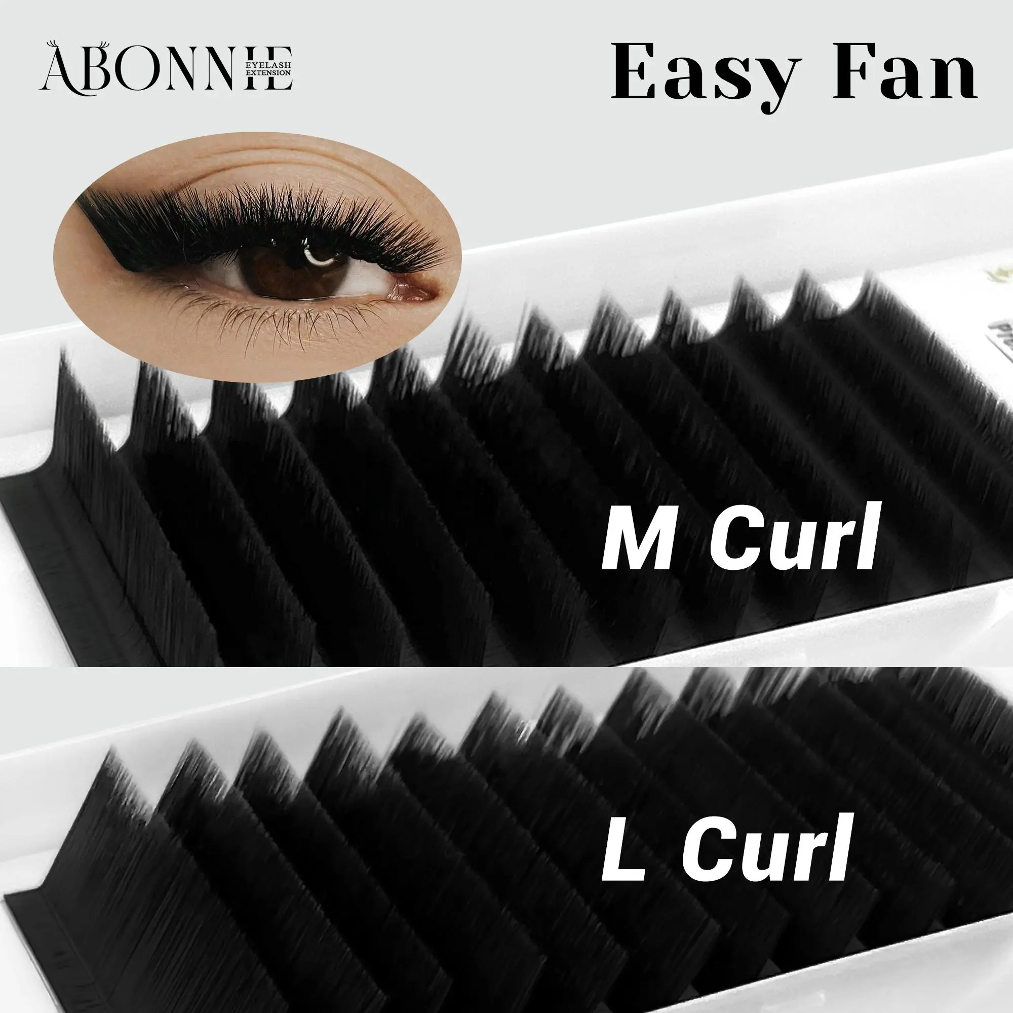 ABONNIE M L Curl Easy Fanning Auto Fans Eyelash Extension Self Handing Making Fast Bloom Flowering Mega Volume Lashes 2026 New
