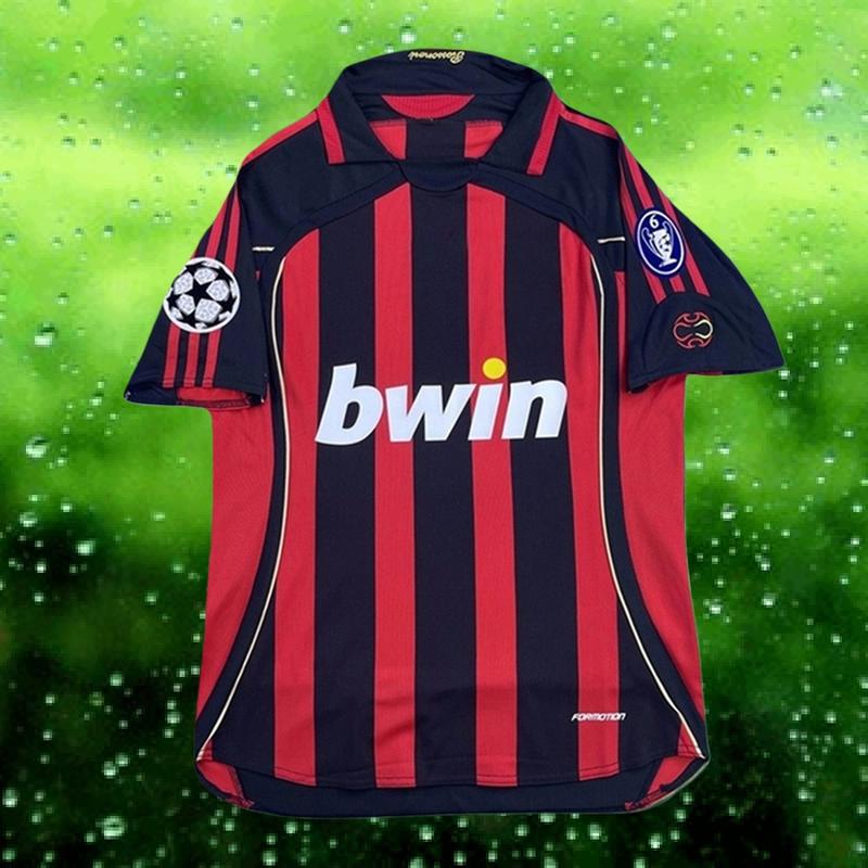 2006 2007 Retro Red Away No. 22 Kaka Short sleeve Soccer Jerseys