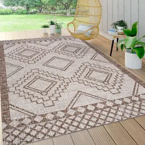 JONATHAN Y Marokko Diamond Tribal Medallion Indoor/Outdoor Area Rug; for Living Room, Kitchen, Bedroom, Dining Room, Patio, Porch, Backyard