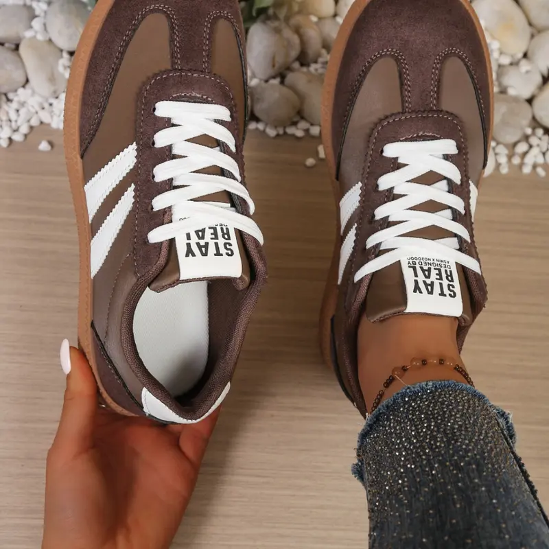 Women's Casual Shoes Spring & Fall Elegant Sporty Running Fashion Round Toe Low Top Lace-Up Versatile Outdoor Breathable Running Sports Shoe Sneakers