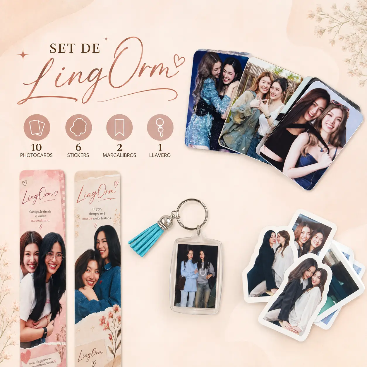 LingOrm Arte GLBundle - Includes Photocards, Bookmarks, Stickers, and Keychain