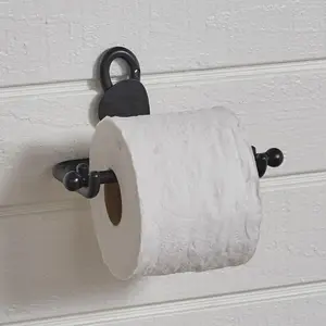 Hammered Leaf Toilet Tissue Holder