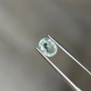 0.57 ct Natural Paraiba Tourmaline Blue Green – Oval Cut – Mozambique – AIG Certified