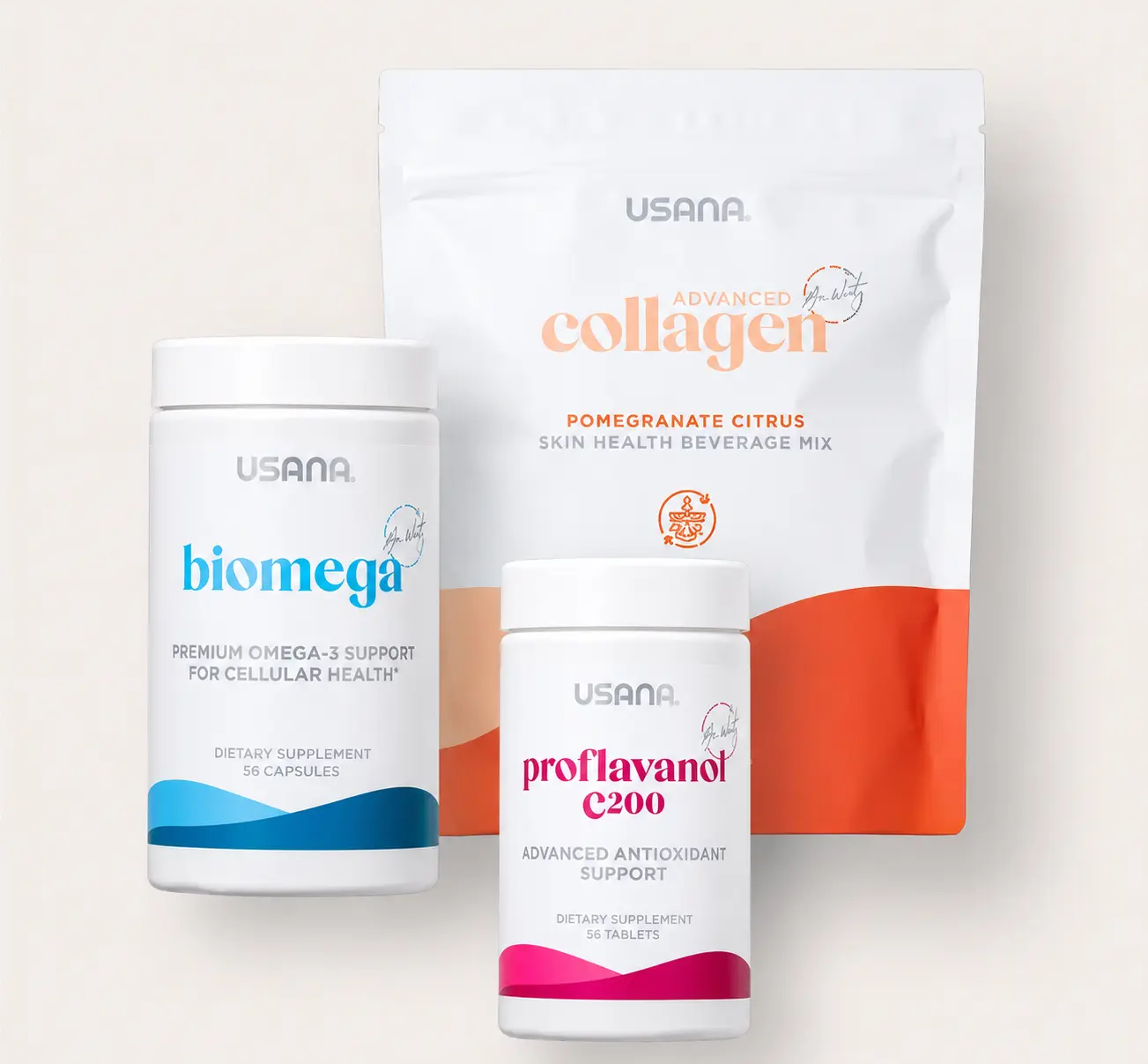 Usana Beauty Glow Bundle | Skin, Hair & Nail Wellness Supplement Bundle
