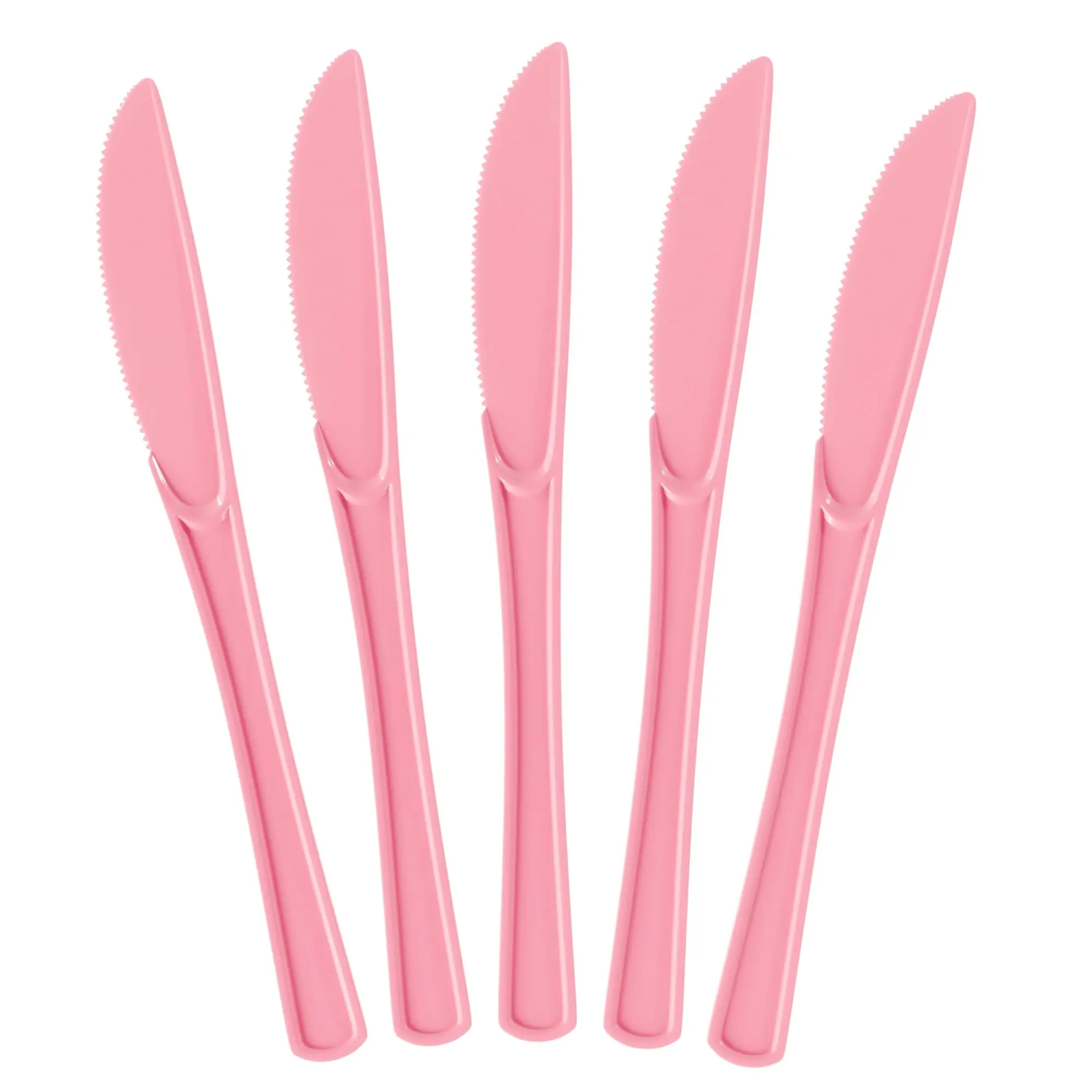 Heavy Duty Pink Plastic Knives | 7.75 in. | 50 Count