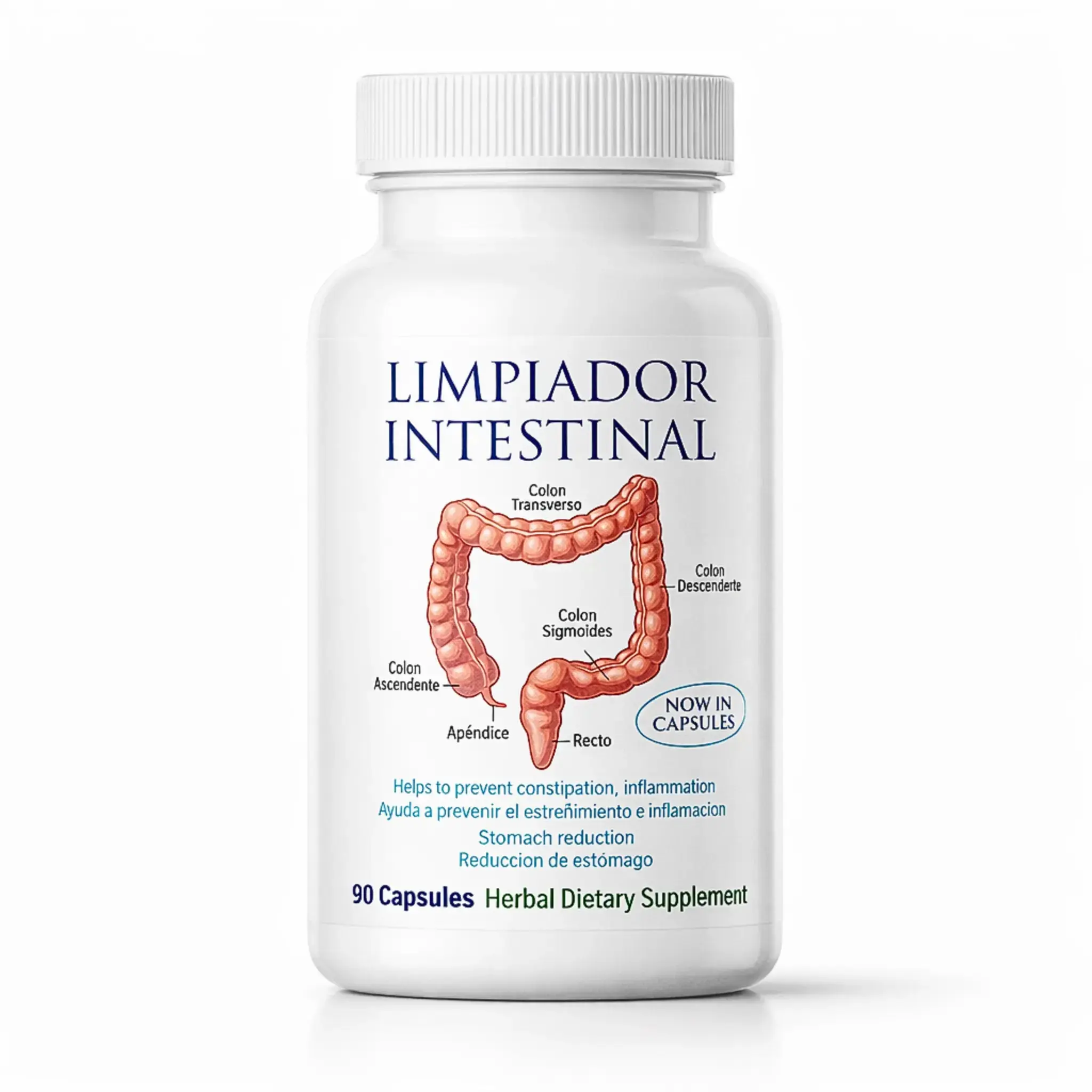 Limpiador Intestinal, with Senna Leaf, 90 Capsules Dietary Supplement Limpiador Intestinal, with Senna Leaf, 90 Capsules Dietary Supplement