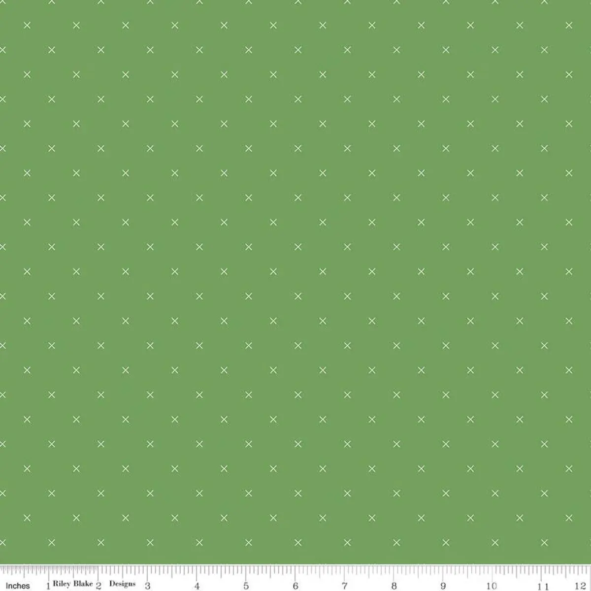 Fabric Riley Blake Basics Clover Bee Cross Stitch by the Quarter Yard C745-CLOVER