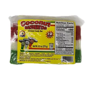 COCONUT BANDERITAS -  Coconut Candy Bar / Pack With 10 Pieces /