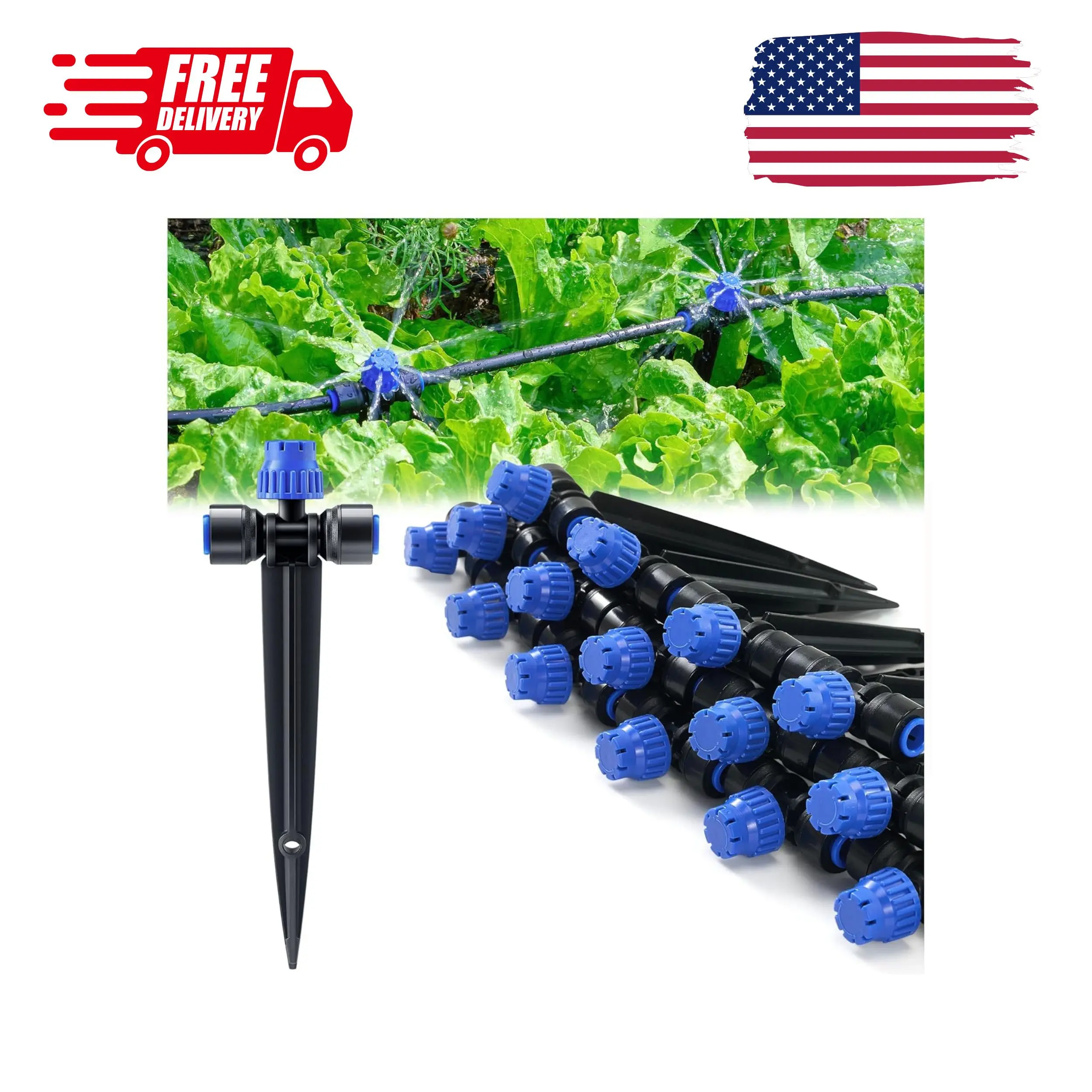 15 Piece Quick-Connect Drip Irrigation Emitters