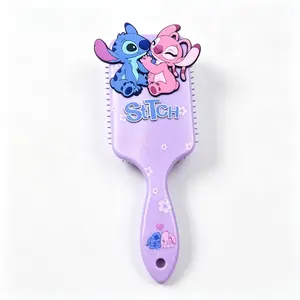Hanging Aesthetic Disney Stitch Hair Brush with Ergonomic Handle, Styling Comb for Home & Travel