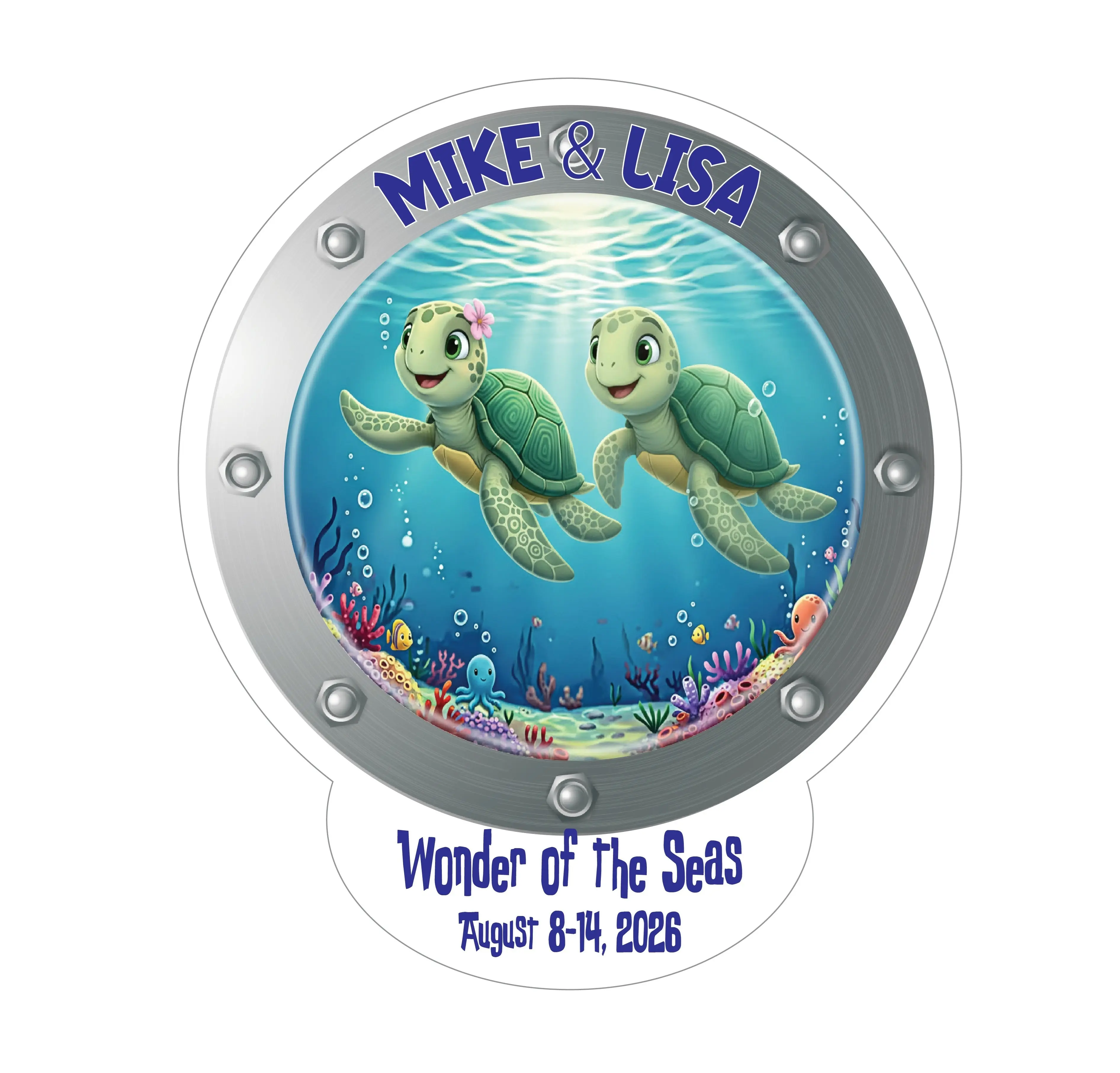 Turtle Duo Cruise Door Magnet