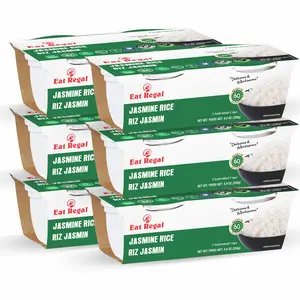 Eat Regal Jasmine Rice, Gluten-Free, Microwavable, Ready in 1 Minute, 8.8 Oz, Pack of 6 | Side Dish