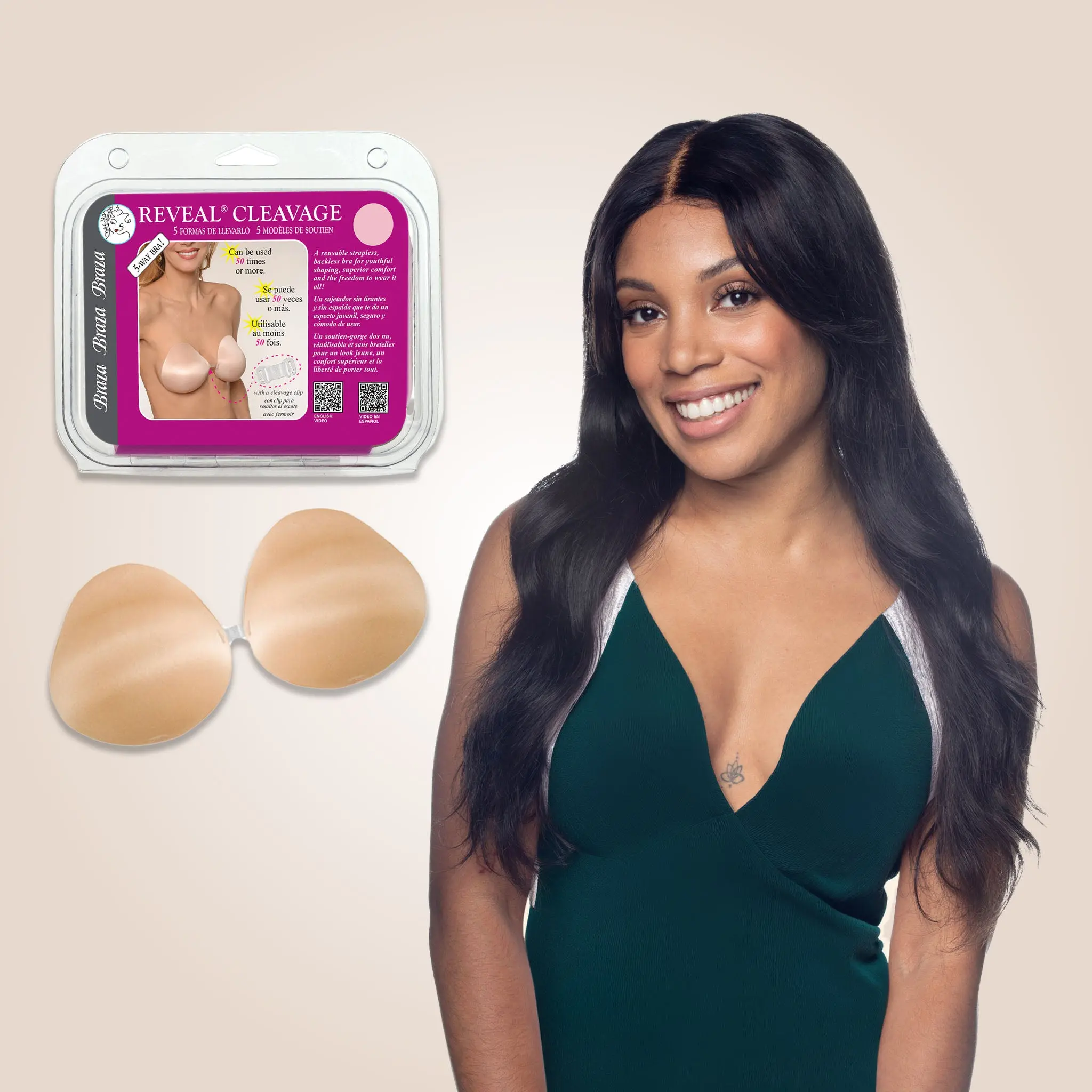Reveal® Cleavage - Adjustable Strapless Bra Cups