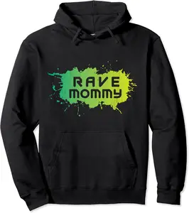 Rave Mommy-EDM Festival Raver Mom Mothers Groovy Cool Pullover Hoodie - Gabriellef Shop 52B0CK8KKNQG