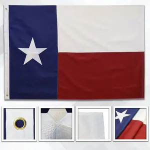 Texas Embroidered Flag 5x8ft
