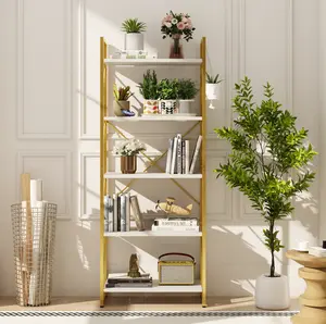 Yitahome Storage Shelf - 5 and 6 Tiers Open Bookshelf for Home Office, Living Room, Bedroom, Study Room, Open Display Storage Rack Shelves for Kitchen, Holder Organizer for Books and Movies