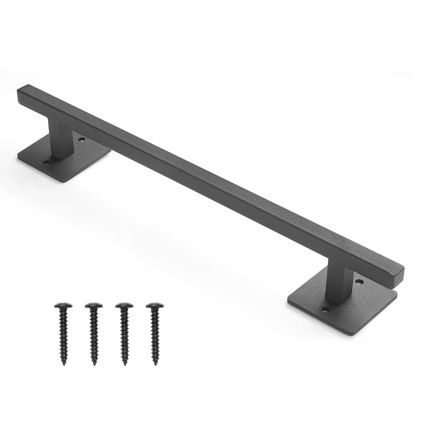 【DealsForYouDays】VEVOR Barn Door Handle, 12.6 in Rustic Fence Gate Handle, Rust-Resistant Coating, Heavy Duty Carbon Steel Outdoor Gate Handles, Easy to Install, Metal Sliding Door Pulls for Garage Shed Closet Pantry