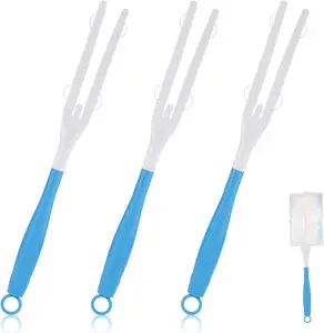 Detachable Duster Handles 3-Pack – Extendable Replacement Dust Mop Handles, Lightweight Plastic Cleaning Handles for Dusting, Home & Office Use