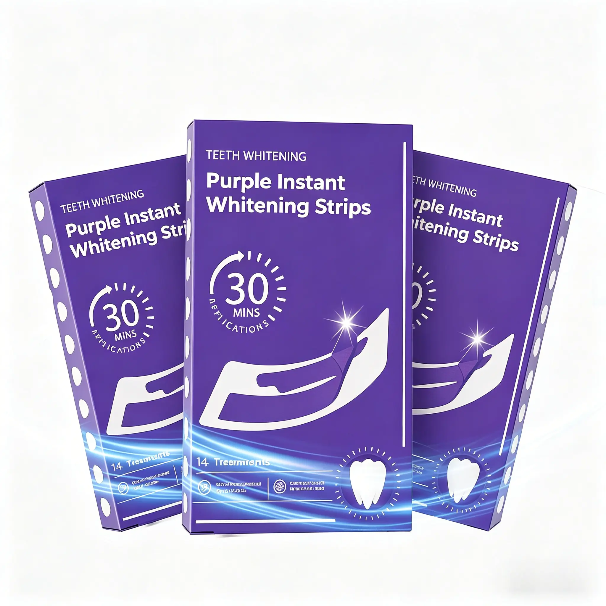 42 PCS teeth whitening strip pack - uses advanced optical whitening technology to remove coffee/tea/red wine/yellow stains, minty flavor, visible results in just 30 minutes a day.