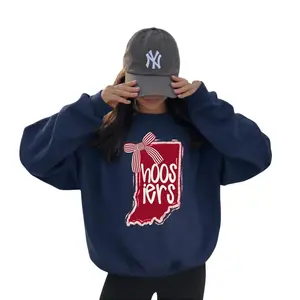 Indiana Hoosiers Sweatshirt, Iu Hoosiers Hoodie, Indiana State Pride Shirt, Gameday Apparel, Cute Coquette B0w Indiana, Unisex Sweater Pullover Tee