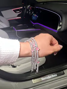 41 Diamond Bracelet Set - Heart, Butterfly & Clover