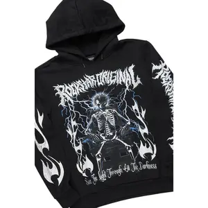 Deathrow Black Graphic Hoodie