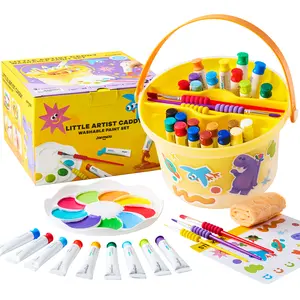 Jar Melo Kids Painting Set- EverythingIncluded in One,Kitgouache paint set, non-toxic egg paint, safe art supplies, complete supporting tools