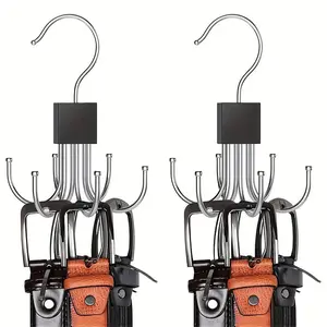 Rotating 6-claw Hook, 1 Count/2 Counts Multi-functional Rotating Hook for Coat, Hat, Scarf, Wardrobe Storage Hanger, Bag Storage Hook, Carry Purse Hook, Home Organizer