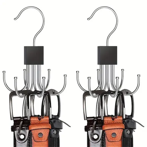 Rotating 6-claw Hook, 1 Count/2 Counts Multi-functional Rotating Hook for Coat, Hat, Scarf, Wardrobe Storage Hanger, Bag Storage Hook, Carry Purse Hook, Home Organizer Holder