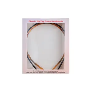 [RUBY VIBE CO] Classic Zig Zag Comb Headband Lightweight Non-Slip Shark Tooth Design for All Hair Types Durable ABS Plastic Secure Hold Comfortable All-Day Wear