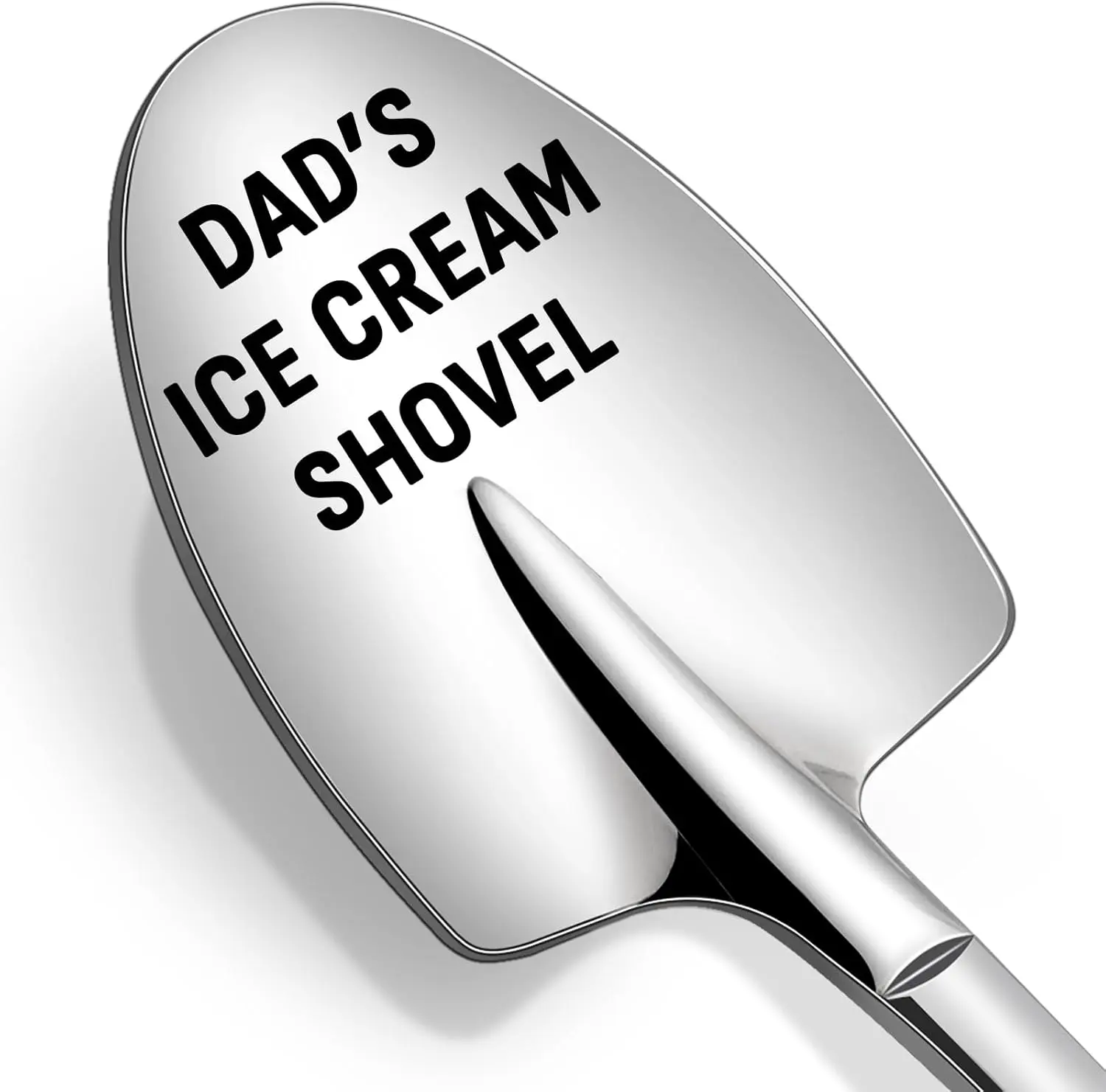 Father's Day Gifts,Gifts for Dad from Daughter Son,Stainless Steel Ice Cream Shovel for Dad Birthday Christmas Fathers Dad day Gifts Desserts Engraved