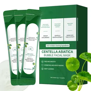 Centella Foam Facial Mask, Centella Asiatica Bubble Facial Mask,Moisturizing Deep Cleansing, 10 Seconds to Foam