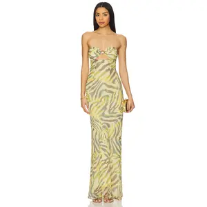 Runaway The Label Midal Maxi Dress in Sivella Print