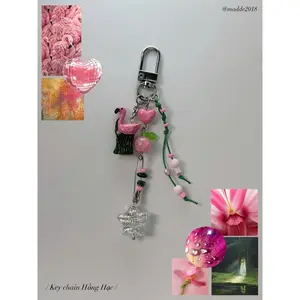 [NEW] Handmade Animal Keychain – Goose, Bee, Chicken & Flamingo Charm
