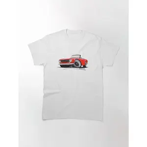 Triumph TR6 Red - Caricature Car Art Classic T-Shirt
