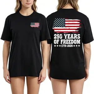 Men's Women's 250 Anniversary USA Shirt American Flag T Shirt 250 Years America Anniversary Shirt Patriotic Shirts Tops