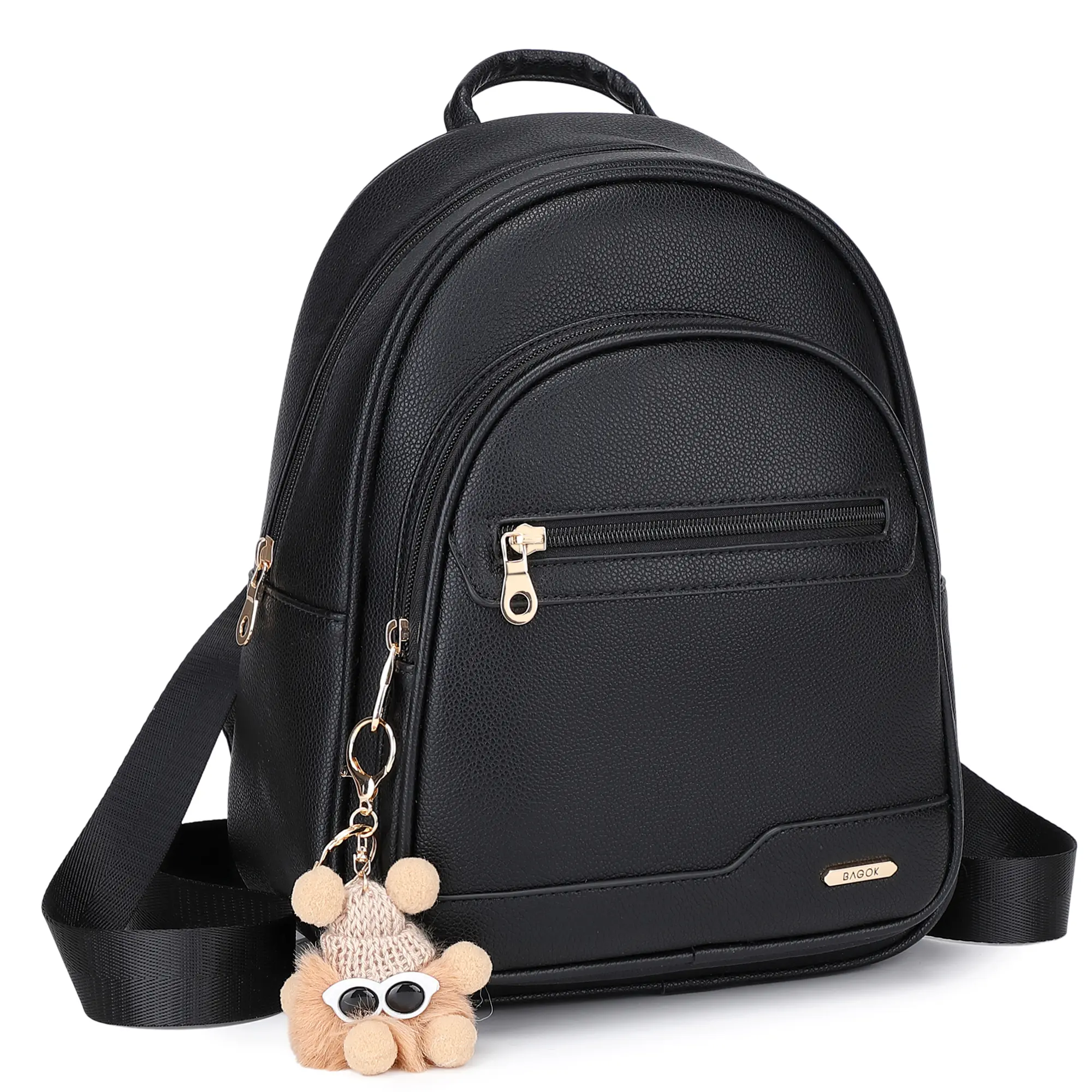 detachable mini backpack Magnet Crosby The bags light purple webbing strap Mini Backpack Purse for Women,