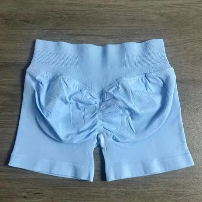 Impact Shorts with Logo Low Waist Seamless Yoga Shorts Scrunch Bum Gym Shorts Workout Biker Short Stretch Fitness Clothing