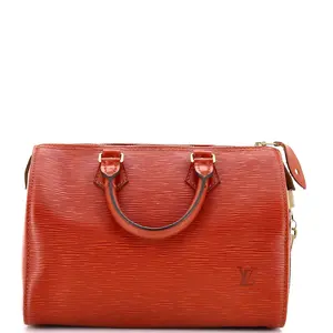 Pre-owned Louis Vuitton Leather Top Handle Bags Speedy Handbag Epi 25 by Rebag