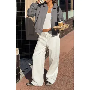 Lila Off White Buckle Pants