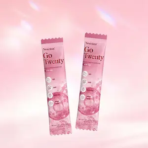 GoTwenty Daily Wellness Drink Mix | Collagen, NAD+ & CoQ10 | Berry Rose Flavor | 2  On-The-Go Packets | Nestrient