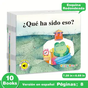 Spanish Fairy Tale Picture Books Set for Kids Aged 0-3 Years, Cute Illustrations & Fun Stories, Early Education Storybooks, Early Reading Book